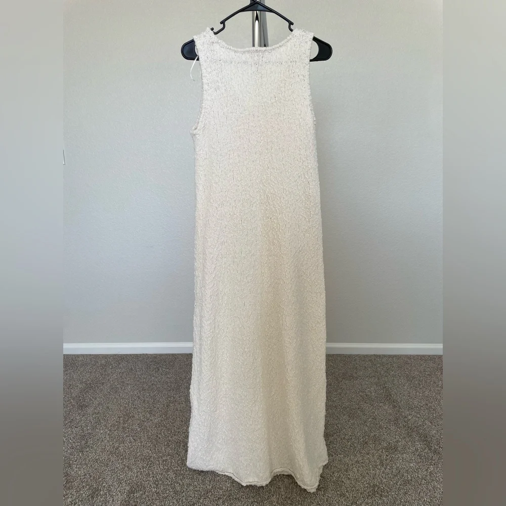 H&M Premium Collection Silk Blend Knitted Sleeveless Maxi Dress Medium - Picture 4 of 7